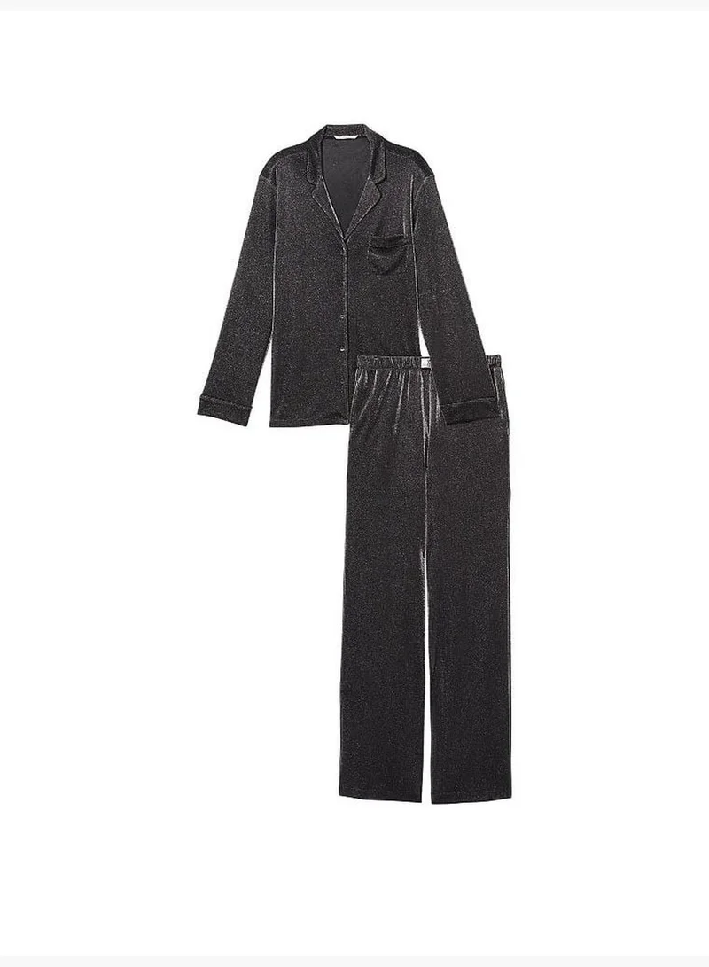 Victoria's Secret Shimmer Knit Long Pajama Set