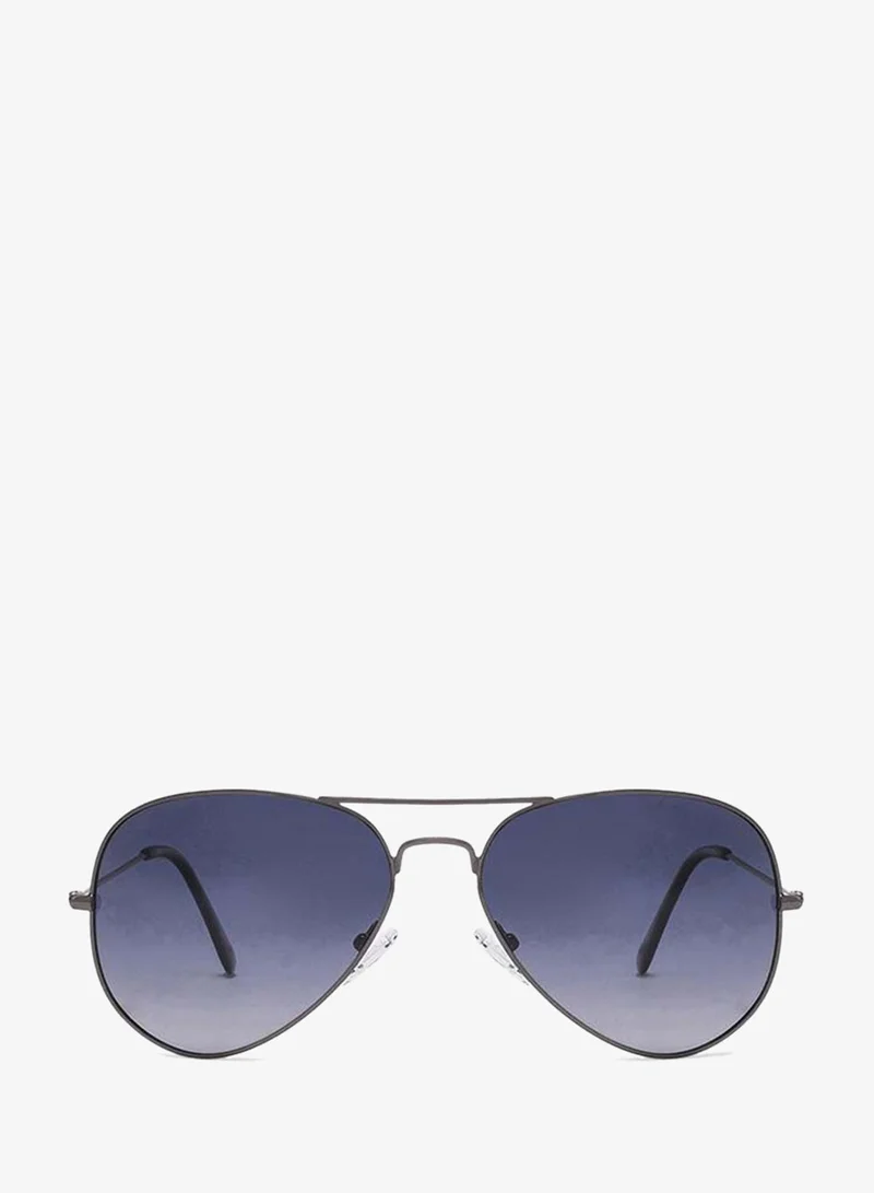 Vincent Chase Vincent Chase By Lenskart | Full Rim Aviator Frame Polarized | UV Protected Sunglasses | Men & Women | Medium | Grey | VC 5158/P