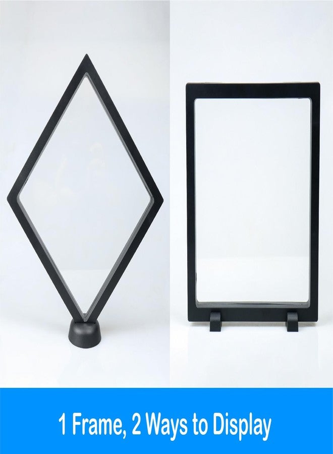 HillSpring 7" Floating Display Frame, Clear Display Case for Jewelry, Fossils, Rocks, Specimen, Shark Tooth, Freestanding Collectible Holder Stand - Image 5