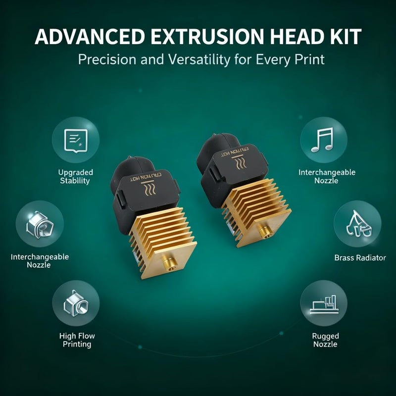 مجموعة بثق MK8 مع فوهة فولاذية مقواة 0.2 مم 0.4 مم تدفق عالي تركيب مغناطيسي سريع - Image 5