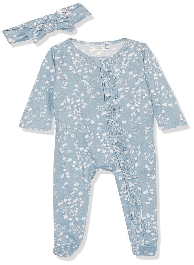 Jessica Simpson Baby Girls' One Piece Footie