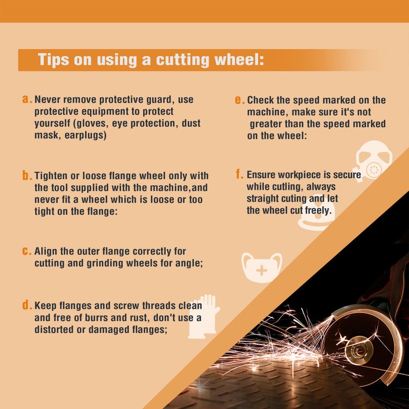 WORKPRO 20-Pack Cut-Off Wheels, 4-1/2 x 7/8-inch Metal&Stainless Steel Cutting Wheel, Thin Metal Cutting Disc for Angle Grinder - Image 5