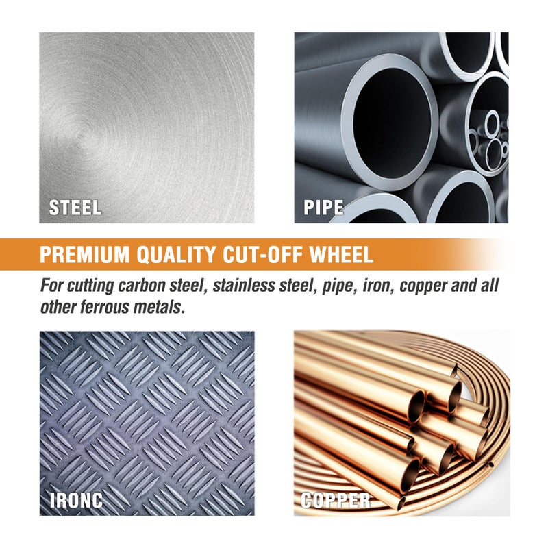 WORKPRO 20-Pack Cut-Off Wheels, 4-1/2 x 7/8-inch Metal&Stainless Steel Cutting Wheel, Thin Metal Cutting Disc for Angle Grinder - Image 4