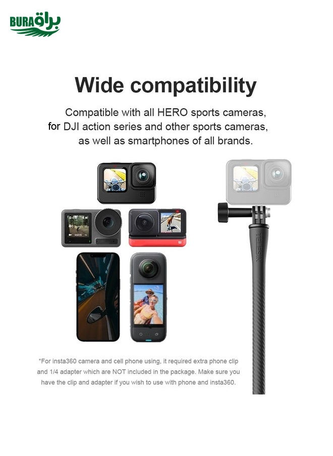TELESIN Flexible Mount Bracket Octopus Tripod For Mini Action Camera and Mobile Phone,Spec: With Phone Clip Kit