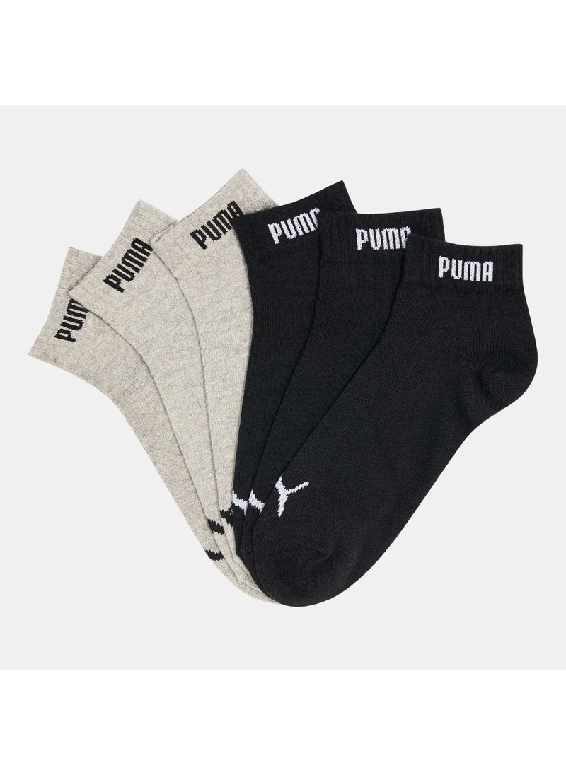 PUMA Men's Elements Quarter-Crew Socks (6 Pack)