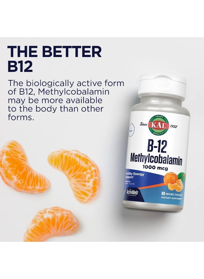 KAL B-12 Methylcobalamin 1000 mcg Tablets for Adults - Image 5
