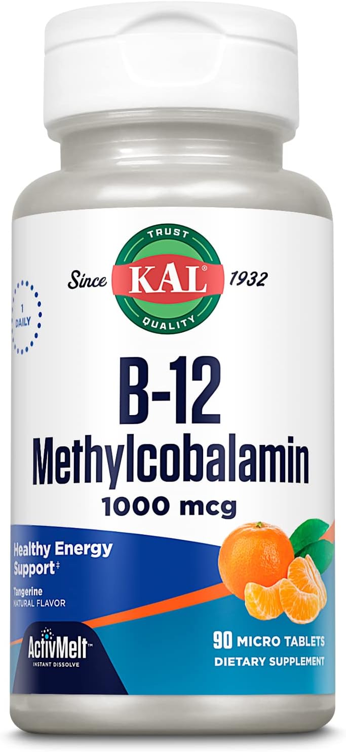 KAL B-12 Methylcobalamin 1000 mcg Tablets for Adults - Image 1