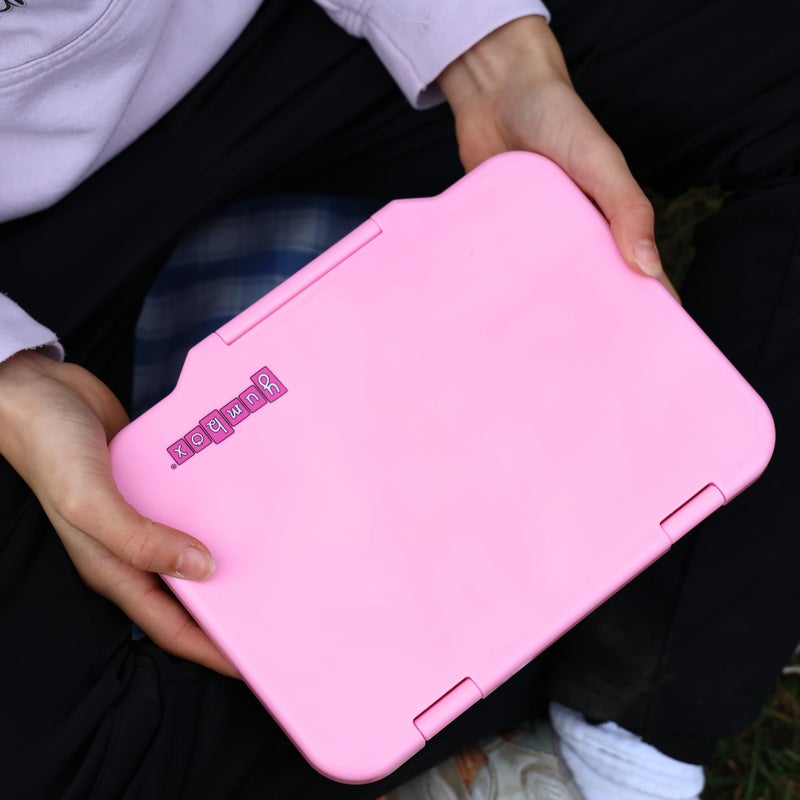 Yumbox PrÃªt Stainless Steel Bento Lunch Box, 3 Compartment, Secure Seal, BPA-Free, Dishwasher Safe, Compact & Lightweight for Kids & Adults, School & Office Lunch, Portion Control (Versailles Pink) - Image 5