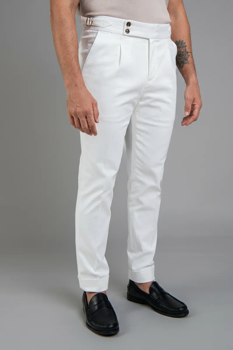 Blañce UAE Milan - Versatile fit - Cotton Chinos - White