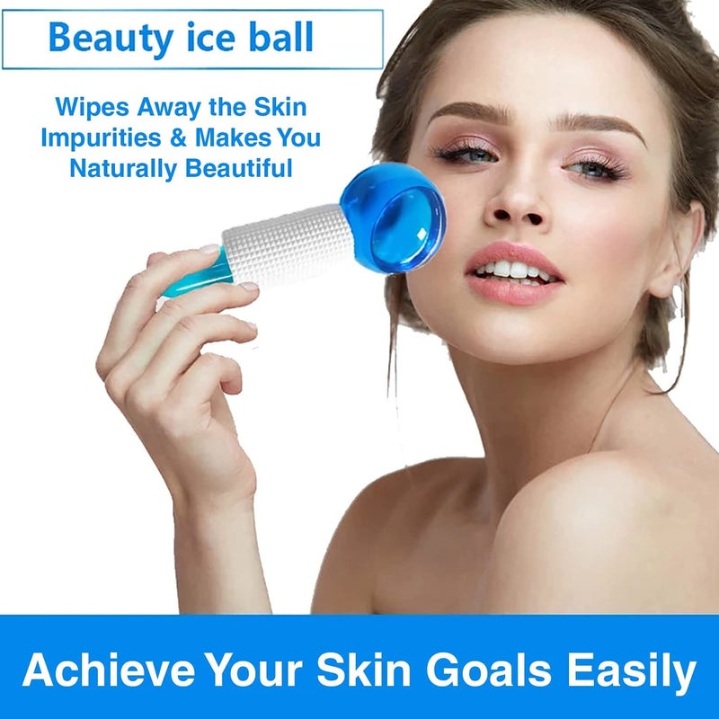 EZALLA ezalla 2Peace Ice Globes for Face Massage Beauty Crystal Balls Facial Smart Cool Roller Ball for Face Roller Ball Massager and Eyes Ice Ball Multi color  - Image 3
