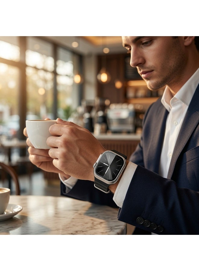 Smartberry SM401 2.2 Inch HD Smart Watch with Pull Camera, Android Smartwatch, Bluetooth 5.3, SIM Card Support, Health Monitoring, 450mAh Battery, Magnetic Charging, Dual Watch Straps, Fitness Tracker – Black - Image 3