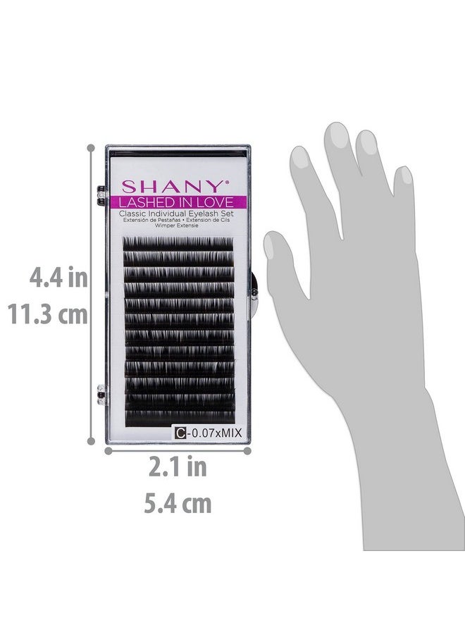 Shany Lashed In Love Classic Individual Eyelash Set Individual 3D Voluminous & Weightless Lash Extensions 0.07Mm Black  - Image 4