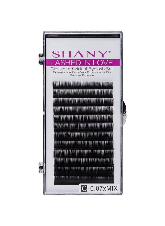 Shany Lashed In Love Classic Individual Eyelash Set Individual 3D Voluminous & Weightless Lash Extensions 0.07Mm Black  - Image 1