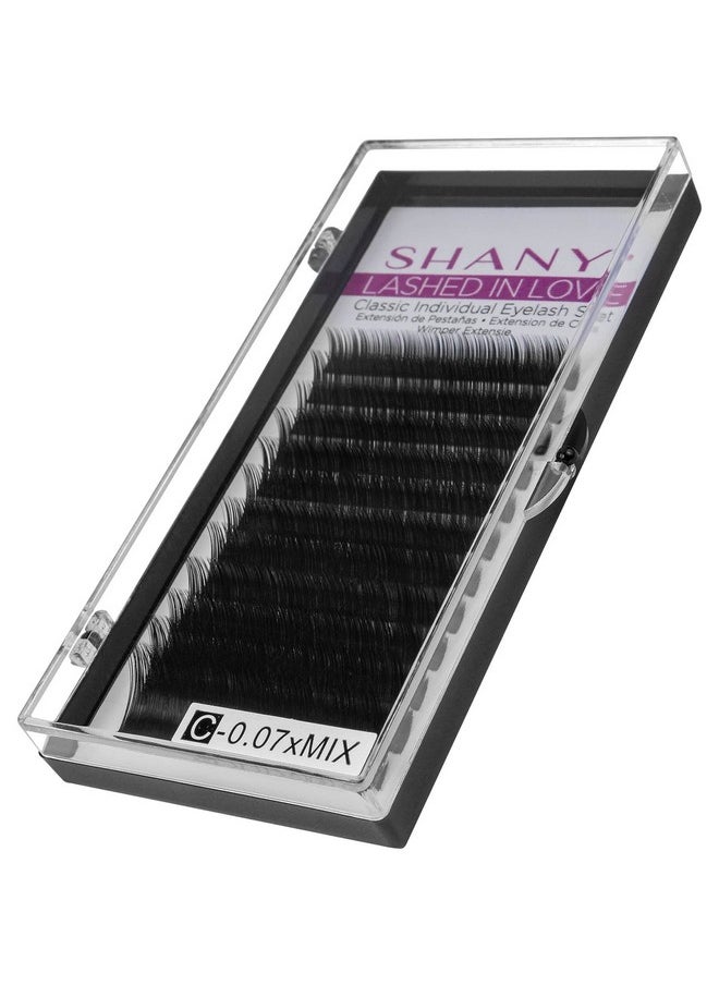 Shany Lashed In Love Classic Individual Eyelash Set Individual 3D Voluminous & Weightless Lash Extensions 0.07Mm Black  - Image 5