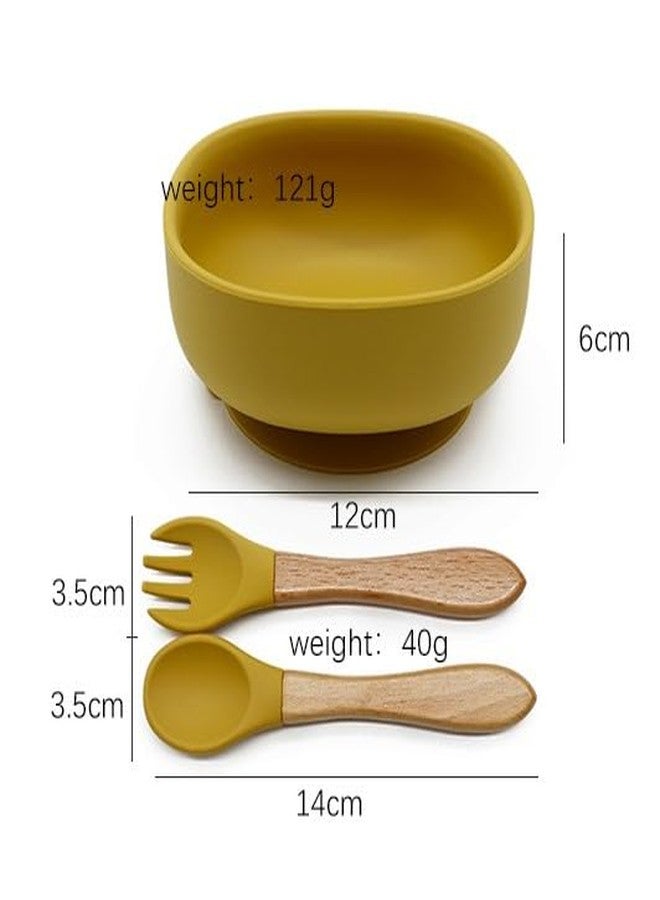 Vianz Food Grade Silicon Meal Set for Baby, BPA Free, Microwave Dishwasher Safe, Bowl with Suction, Spill Proof, Food Training, Useful Gift for Kids (Pista Green, 3) - Image 4