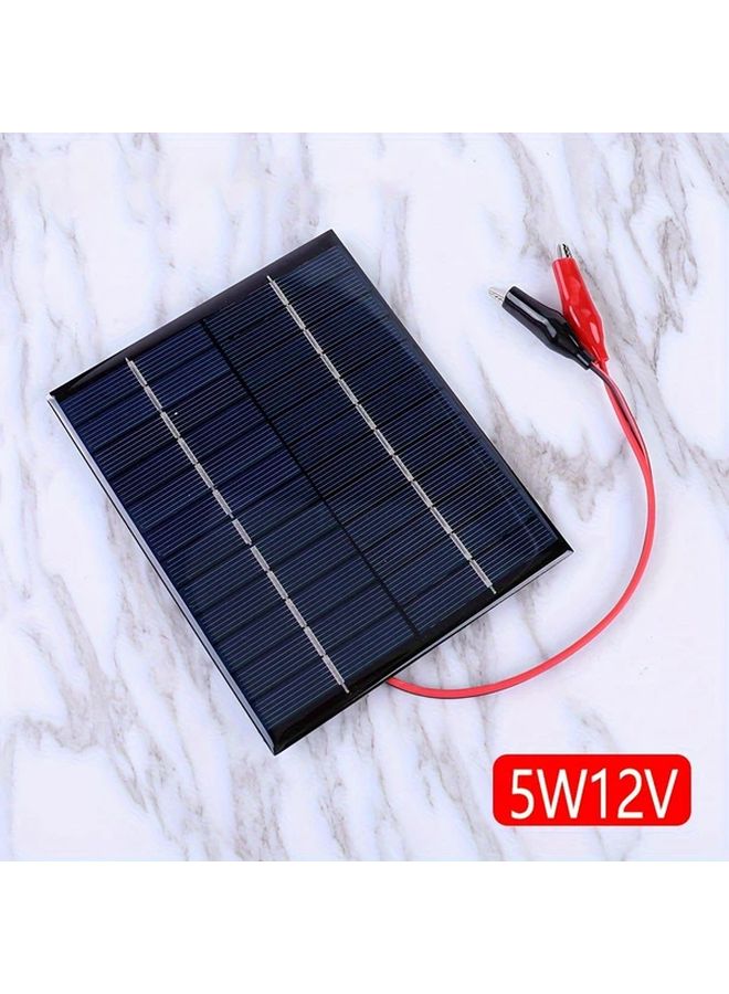 5W 12V Portable Solar Panel Charger 4pcs Outdoor Mini Solar Panels For 9 12V Fast Charging Universal Power Adapter No Battery Required Ideal For RV Camping Toy - Image 2
