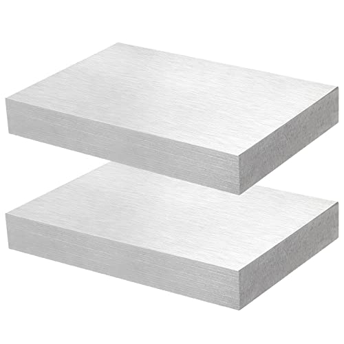 PINGEUI 2 PCS 6 x 4 x 4/5 Inch Steel Bench Block, Wire Hardening and Wire Wrapping Tool, Metal Bench Block for Jewelry Making, Stamping, Hammering, Flattening - Image 1