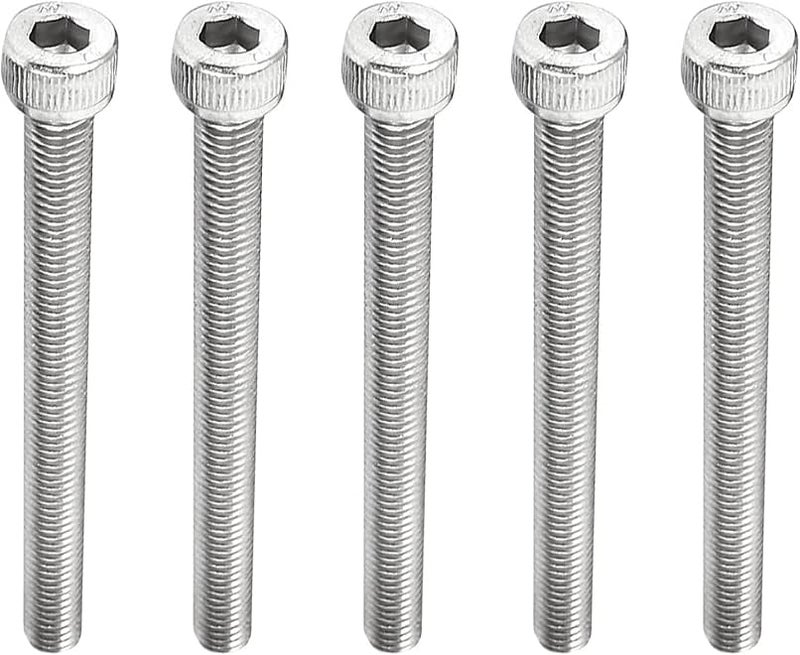 M4 x 50mm Stainless Steel Socket Head Hex Cap Screws 5pcs