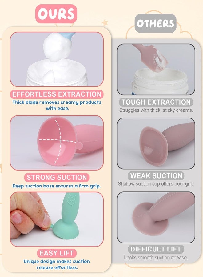 Bonison Upgraded 4-Pack Silicone Diaper Cream Spatula with Travel Case - Soft Full-Size & Mini Applicators for Rash Ointment, Diaper Care & Everyday Care, Ideal for Newborn Essentials and Baby Shower Gifts - Image 5