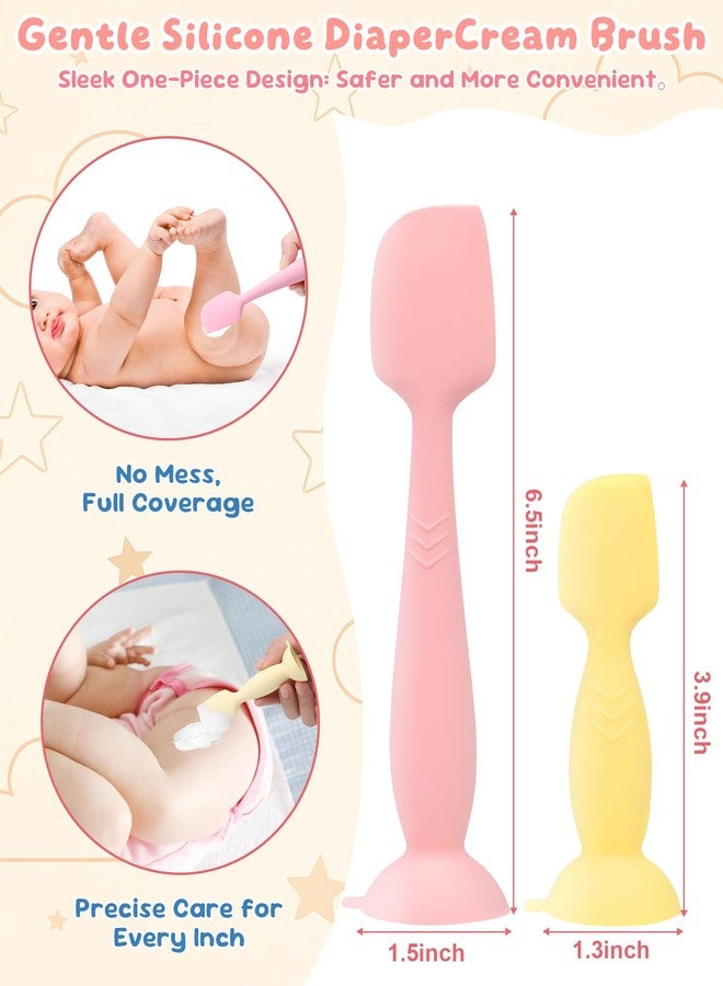 Bonison Upgraded 4-Pack Silicone Diaper Cream Spatula with Travel Case - Soft Full-Size & Mini Applicators for Rash Ointment, Diaper Care & Everyday Care, Ideal for Newborn Essentials and Baby Shower Gifts - Image 3