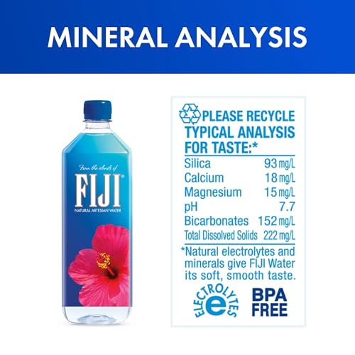 FIJI Natural Artesian Bottled Water, 1 Liter / 33.8 Fl Oz (Pack of 12) - Image 3