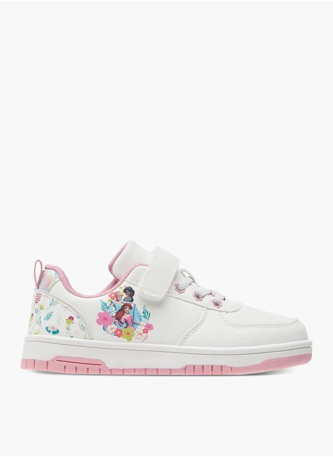 Disney Girls Sneaker With Single Velcro  And Elastic Lace