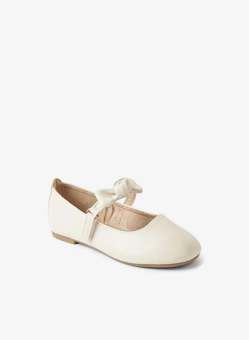 JUNIORS Girls Hook & Loop Ballerina Shoes