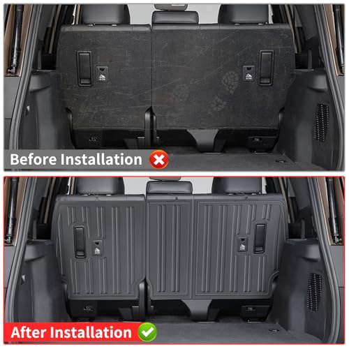 LaIIker 2 PCs Seat Back Protective Pad for for 2024 2025 2026-Present Lexus GX550 GX 550h Rear Chair Anti-Kick Scratch Panel Interior Modification Lexus gx 550 Accessories (5/7 Seats) - Image 3