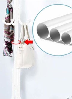 Falpro Multi-Functional Metal Clothes Rack, 12 Hooks Hall Tree Coat Hanger Holder Home Enterway Tree Clothes Storage Stand for Coat, Hat, Clothes, Scarves, Handbags, Umbrella (White) 172x43x43cm  - Image 5