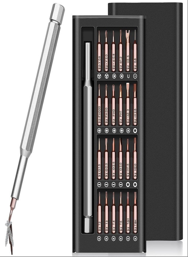 SOCHEP Precision Screwdriver Set, 24 in 1 Mini Screwdriver Set with 24 Screwdriver Bits, Repair Tool Kit for Electronics, Computer, Eyeglass, Phone, Watch