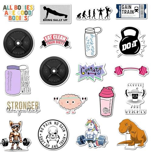 WallDesign Workout Wonders Fridge Magnets - Energizing Fitness Designs, Durable Magnets, Perfect for Gym, Fridge, Whiteboard and Metal Almirah (Set of 20) - Image 1