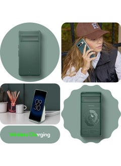 CYRILL CYRILL Spigen Stone Compatible for Google Pixel 7 Pro Case 5G (2022), Flexible Protective TPU with Smooth Matte Finish and Full Body Protection - Kale  - Image 4