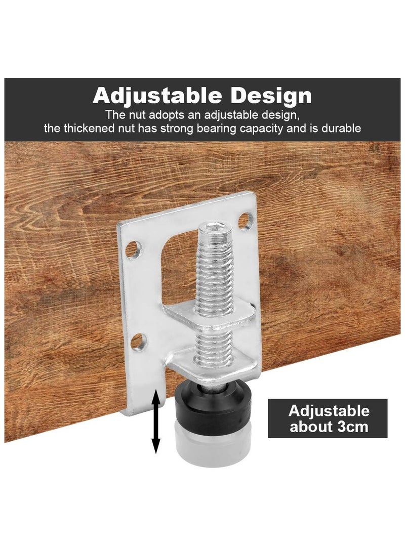 أقدام تثبيت ثقيلة، 4 قطع أقدام قابلة للتعديل للأثاث، لقاعدة الطاولة وحوامل قابلة للتعديل، للأثاث، الطاولة، الأريكة، الخزائن، العمل (5 × 4 × 3.9 سم) - Image 3