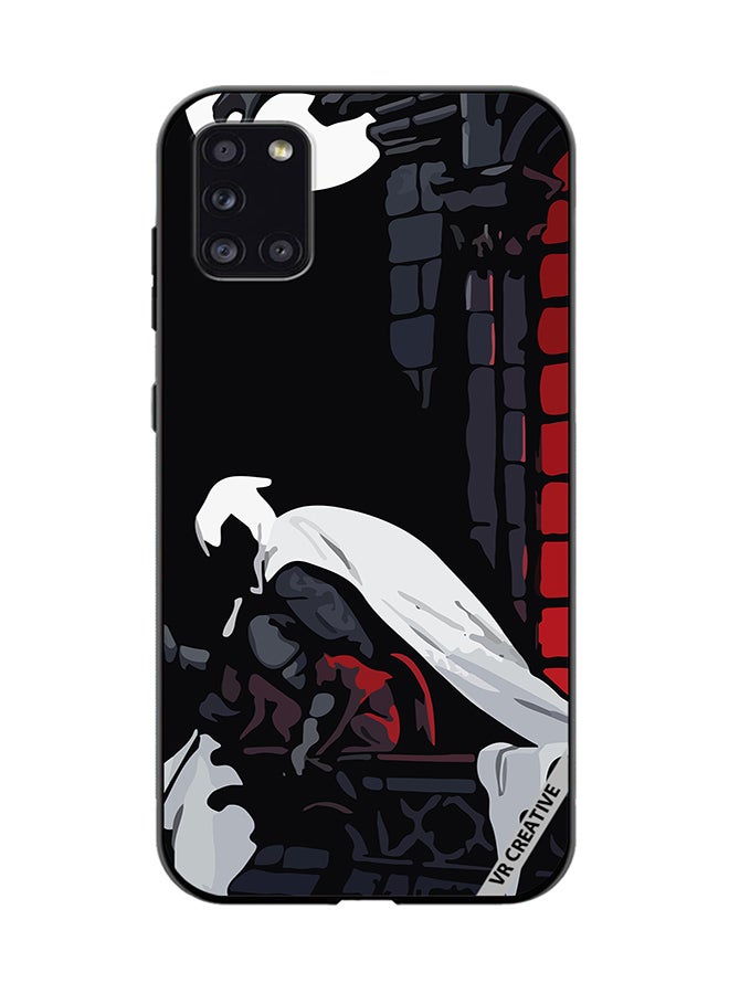 VR CREATIVE Protective Case Cover For Samsung Galaxy A31 Moon Knight Design Multicolour - Image 1
