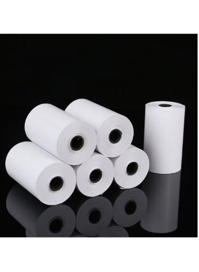 Pack of 5 white thermal paper rolls 57*30 - Image 2