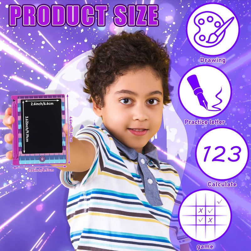 Nezyo 12 Pack Video Game Kids Party Favors, LCD Writing Tablet for Kids, 4.6'' Gaming Mini Board Drawing Tablet, Video Game Themed Birthday Party Supplies Favors Goodie Bag Stuffer Gifts - Image 3
