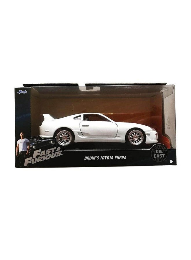 Jada Toys Fast & Furious 1:24 Brian's Toyota Supra Die-cast Car White, Toys for Kids and Adults (97375) - Image 4