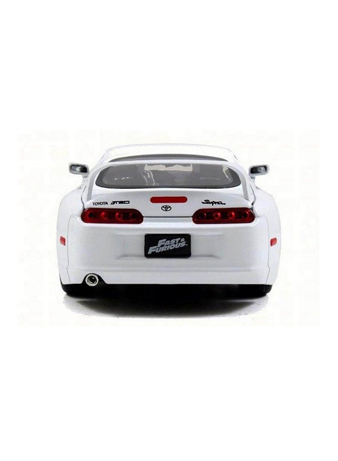 Jada Toys Fast & Furious 1:24 Brian's Toyota Supra Die-cast Car White, Toys for Kids and Adults (97375) - Image 5