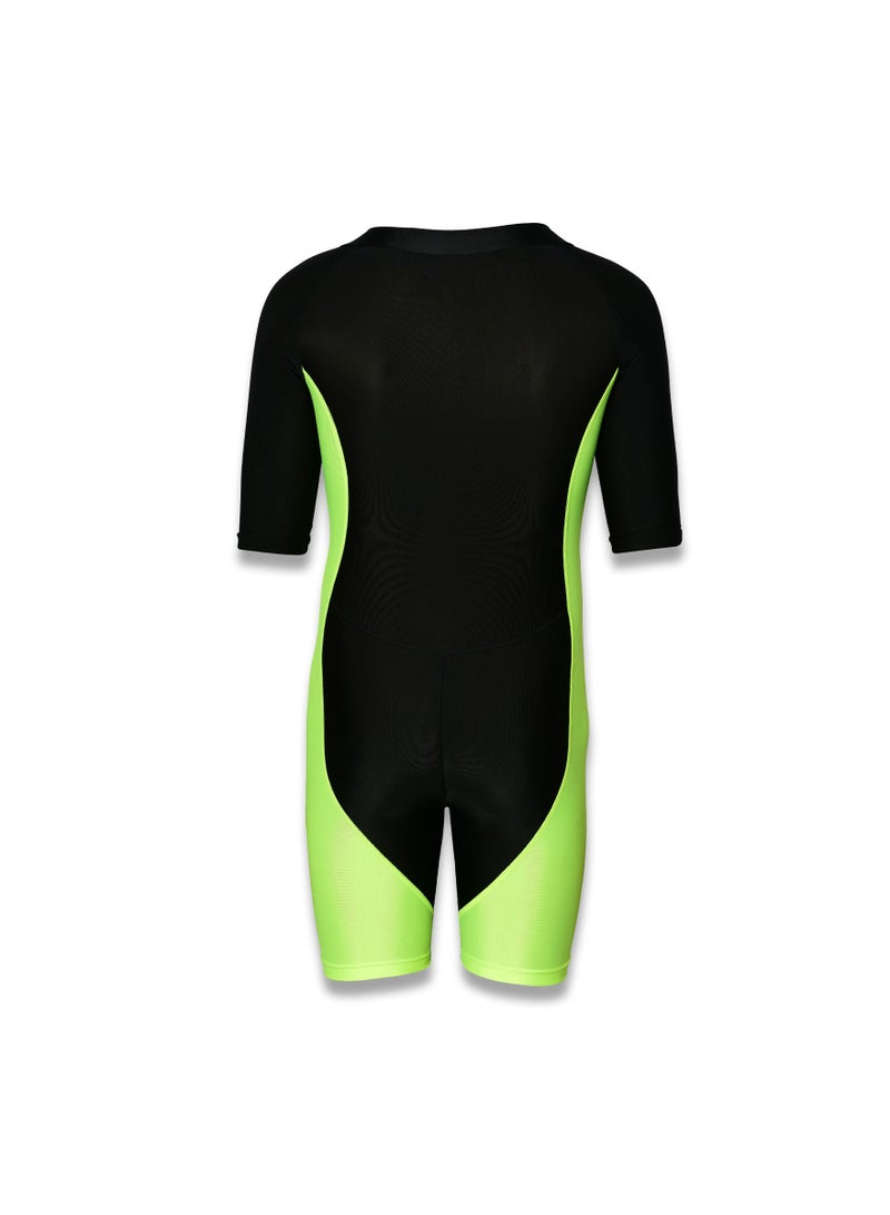 Spall Swimming Short Sleeve  Front Zipper Warm Shorty Diving Suit Sun Protection Suitable for Wakeboarding Diving Snorkeling Sailing - Image 3