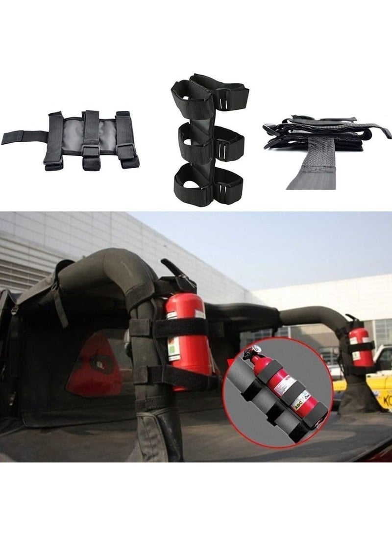 Adjustable Strap Fire Extinguisher Holder for 1 KG & 2 KG Extinguishers – Heavy-Duty Mount for Car, SUV, Truck, UTV & Home Use – BLACK - Image 5
