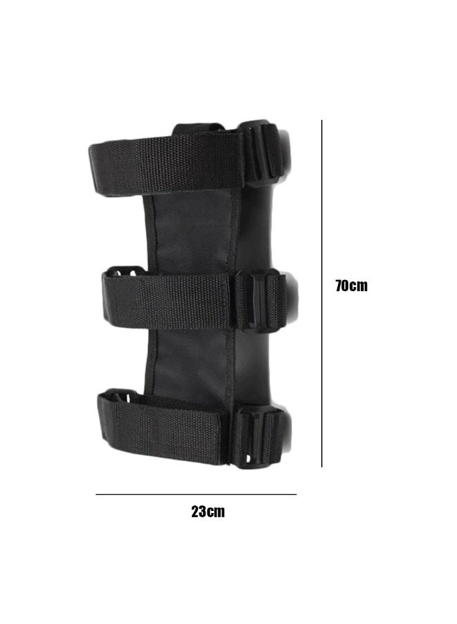 Adjustable Strap Fire Extinguisher Holder for 1 KG & 2 KG Extinguishers – Heavy-Duty Mount for Car, SUV, Truck, UTV & Home Use – BLACK - Image 3