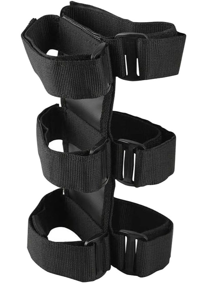 Adjustable Strap Fire Extinguisher Holder for 1 KG & 2 KG Extinguishers – Heavy-Duty Mount for Car, SUV, Truck, UTV & Home Use – BLACK - Image 1
