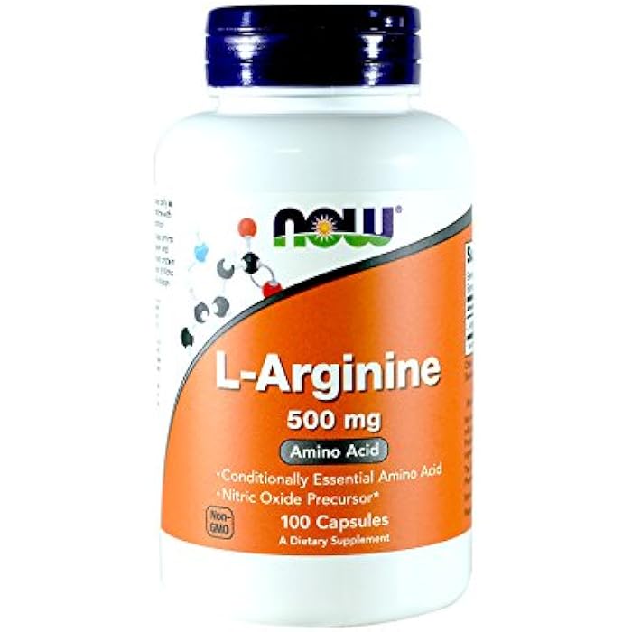now Arginine 500mg, 100 Capsules (Pack of 2) - Image 1