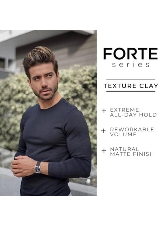 Alex Costa Hair Clay for Men by Forte Series Extreme Hold Men's with Natural Ingredients to Add Texture, Volume and Definition to Thick/Coarse Hair Premium Men's Hair Styling Products - Image 5