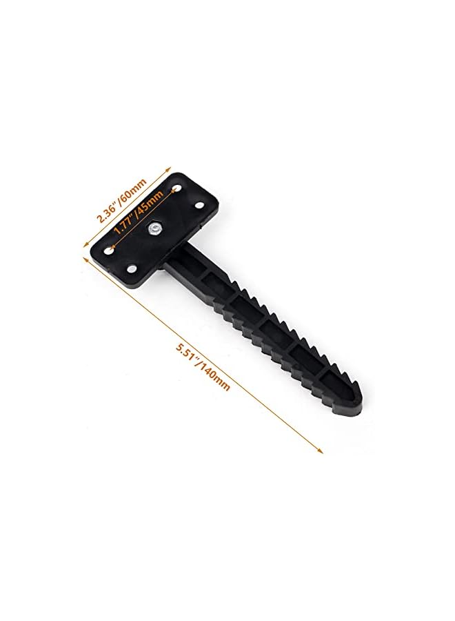 PROMASS promass 14x6cm Plastic Sectional Sofa Invisible Interlocking Sofa Connector Bracket with Hardware Rotate 360 Degree Pack of 6  - Image 4