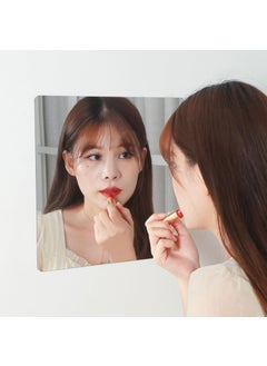 Paghadi Paghadi Squre Shape Adhesive Wall Mirrors Sticker for Wall on Tiles Bathroom Bedroom Living Home Shower Gym Thick Square 30 X 30 Cm 1 Pcs  - Image 2