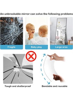 Paghadi Paghadi Squre Shape Adhesive Wall Mirrors Sticker for Wall on Tiles Bathroom Bedroom Living Home Shower Gym Thick Square 30 X 30 Cm 1 Pcs  - Image 5