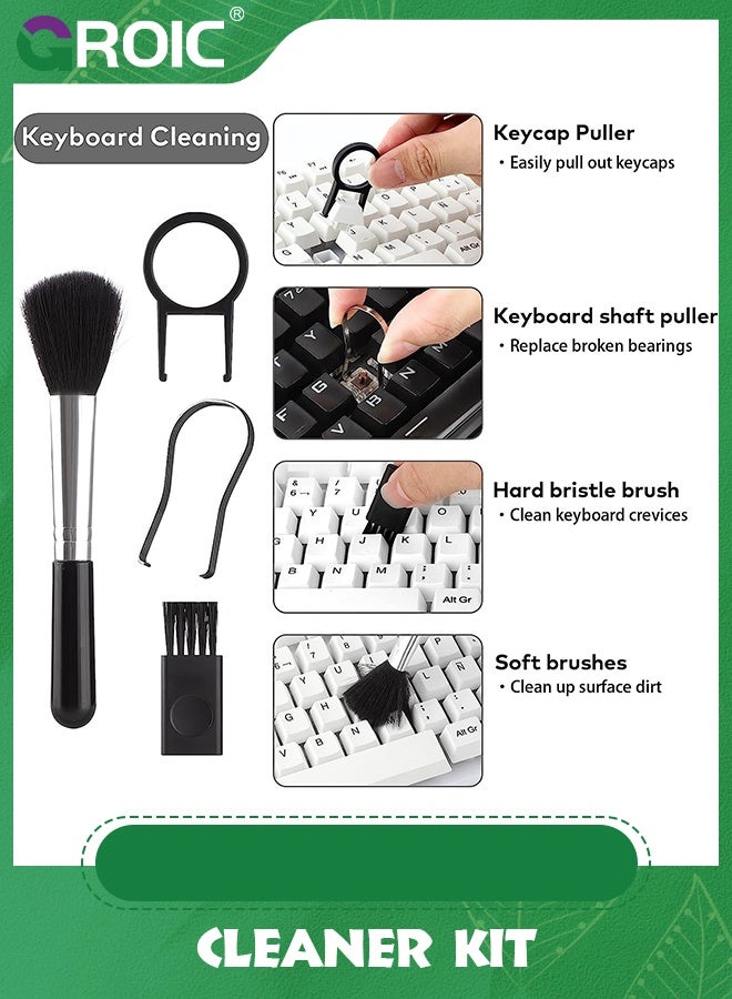 GROIC 18 in 1 Electronic Cleaner Kit, Laptop Screen Keyboard Cleaning Kit with 3 Earbud Pen for Airpod iPhone iPad MacBook Pro, Brush Tool Computer, Camera Lens, PC Monitor, Cell Phone  - Image 2