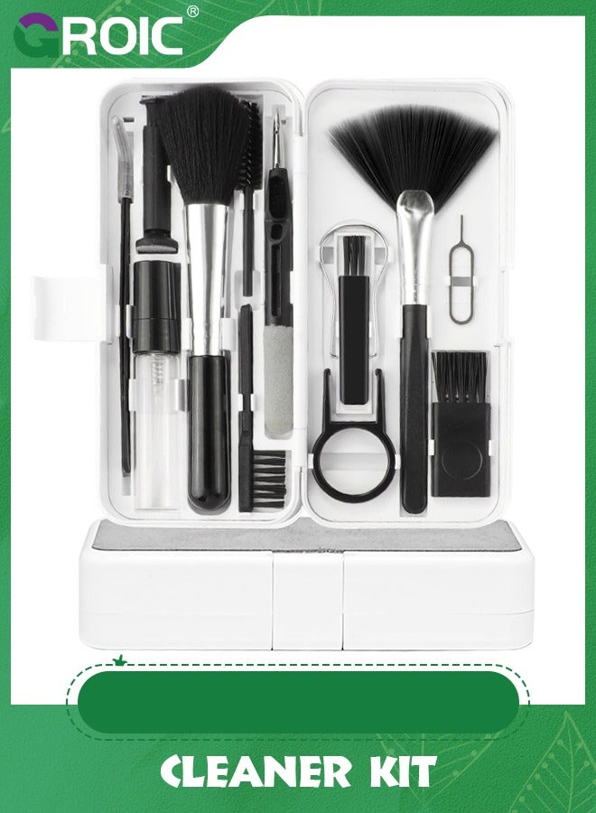 GROIC 18 in 1 Electronic Cleaner Kit, Laptop Screen Keyboard Cleaning Kit with 3 Earbud Pen for Airpod iPhone iPad MacBook Pro, Brush Tool Computer, Camera Lens, PC Monitor, Cell Phone  - Image 1