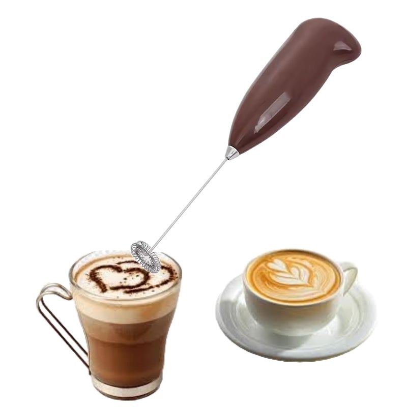 KhuHap Coffee Frother Milk Frother for coffee beater for Mocktails Coffee Cappuccino Lemonade Milk Frothing Handheld Coffee Foamer for Creamy Drinks Battery Operated Pack of 1 Multicolor - Image 1